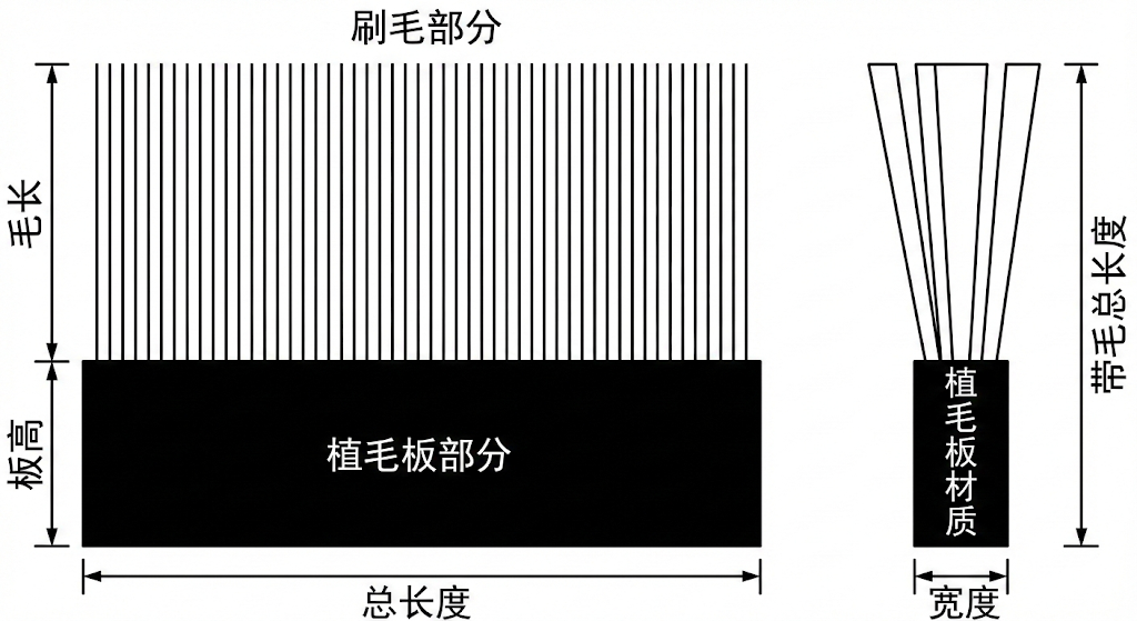 Industrial Brush Plate detail