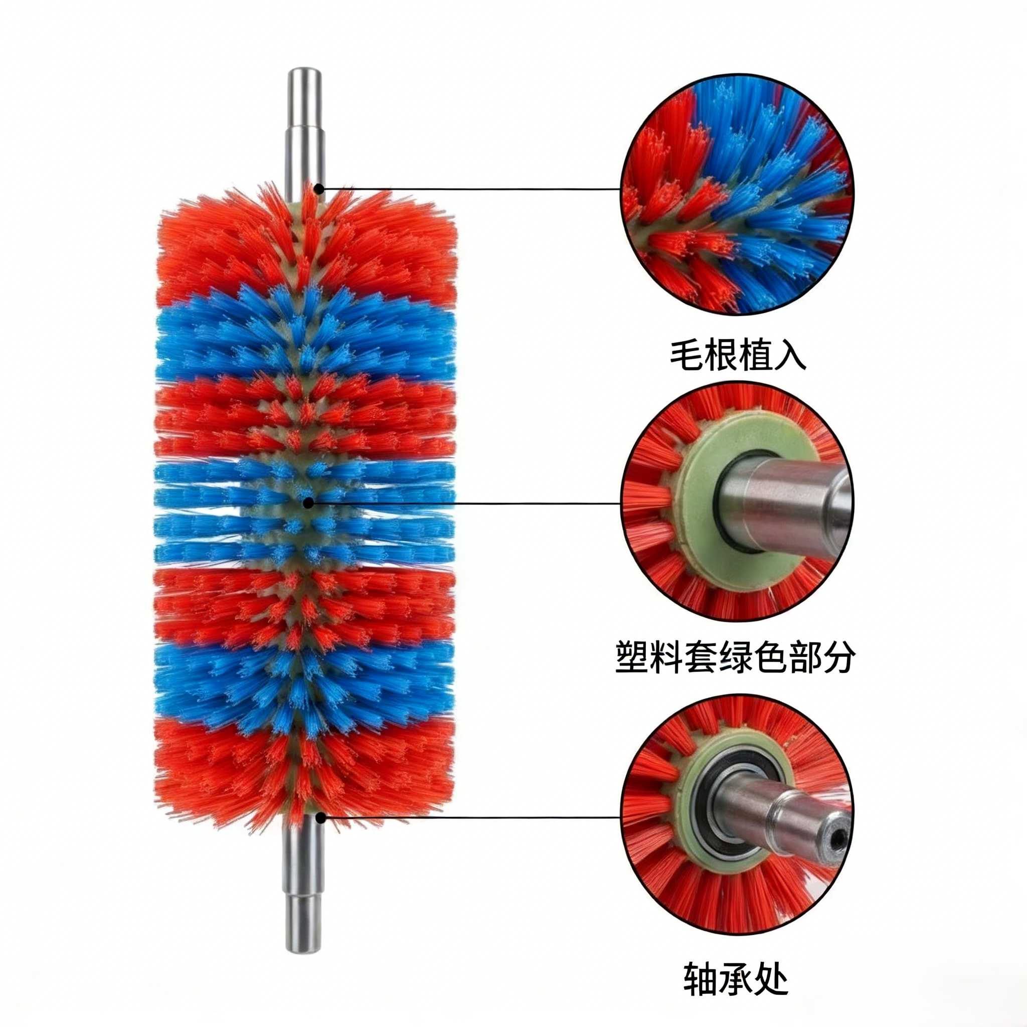 Mining Boot Washer Brush Roller detail