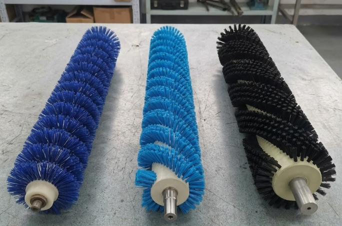 Spiral Industrial Brush Roller