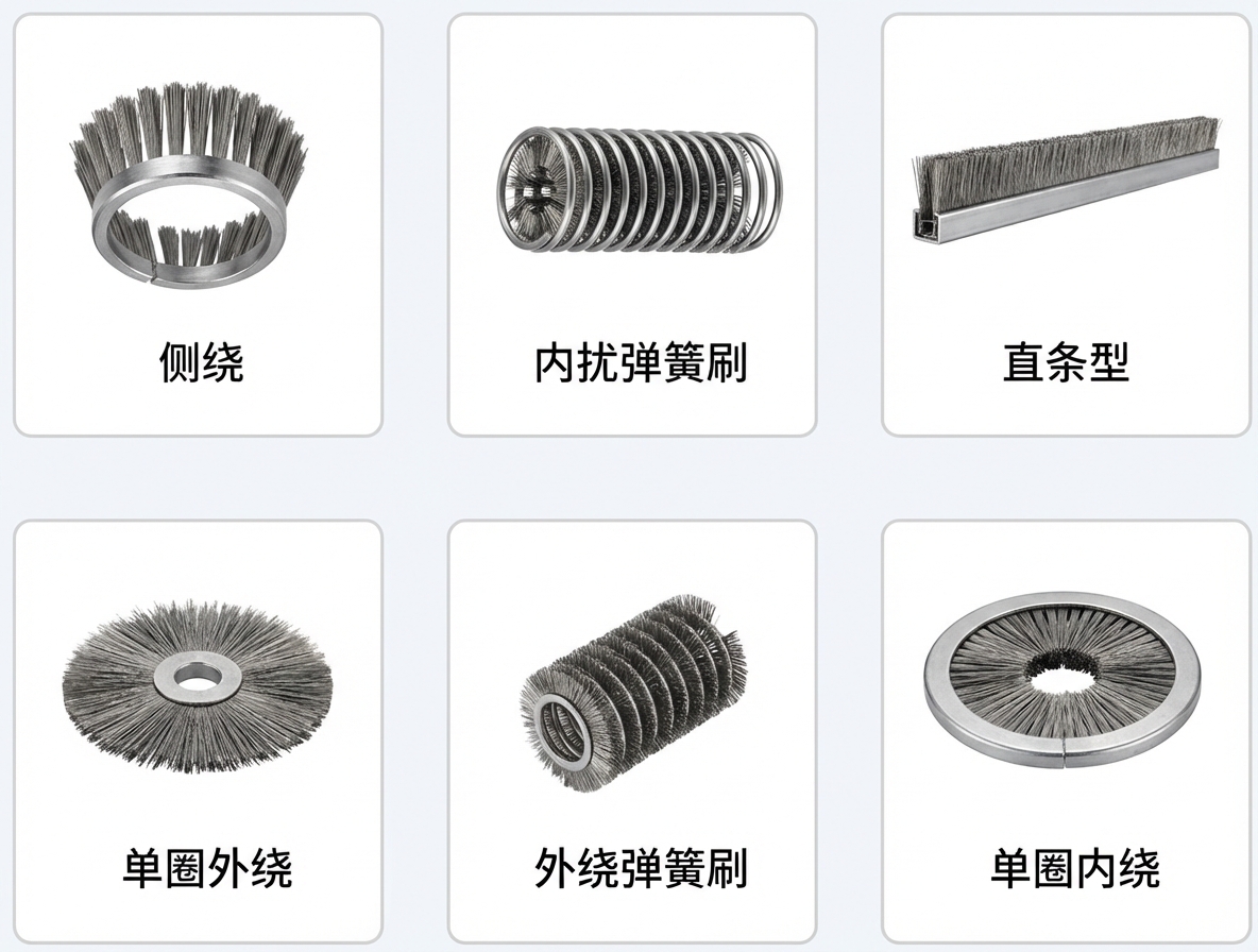 Inner / Outer Wound Spring Brush detail